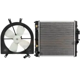 10163376 Everpartstorecs For 1993-1997 Honda Civic Del Sol 2 Pcs Engine Radiator And Cooling Fan Kit