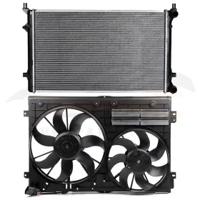 10191923 Everpartstorecs For 2009-2010 Volkswagen Jetta 2.5l 2480cc Electric Radiator Cooling Fan Kit