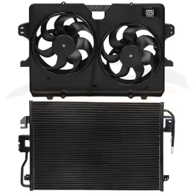 10192391 Everpartstorecs Electric Ac Condenser Cooling Fan Kit For 2008-2012 Ford Escape 2.5l 2488cc