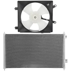 10192394 Everpartstorecs Electric Ac Condenser Cooling Fan Kit For 2001-2005 Honda Civic 1.7l 1668cc