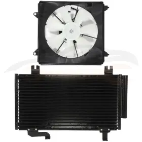 10193134 Everpartstorecs Electric Ac Condenser Cooling Fan Kit For 2009-2014 Acura Tsx 4-door 2.4l 2354cc