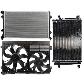 10269086 Everpartstorecs Electric Radiator Condenser Cooling Fan Kit For 2011-2013 Volkswagen Jetta 2.0l