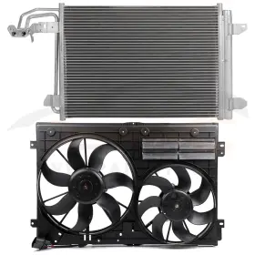 10328503 Everpartstorecs For 2006-2014 Volkswagen Gti 2.0l 1984cc Ac Condenser And Cooling Fan Kit