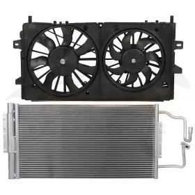 10342448 Everpartstorecs Electric Ac Condenser And Cooling Fan Kit For 2006-2013 Chevrolet Impala 3.6l V6
