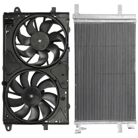 10393028 Everpartstorecs Electric Ac Condenser And Cooling Fan Kit For 2013-2015 Chevrolet Malibu 2.5l
