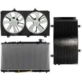 12758045 Everpartstorecs Electric Radiator Condenser Cooling Fan Kit For 07-11toyota Avalon Toyota Camry
