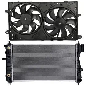 12758051 Everpartstorecs Electric Radiator Cooling Fan Kit For 2014-2015 Chevrolet Impala Chevy Malibu