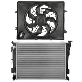 12758104 Everpartstorecs Electric Engine Radiator Cooling Fan Kit For 11-13 Kia Optima 12 Hyundai Sonata