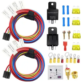 104041 Faststorm Dual Electric Fan Relay Kit Radiator Temperature Sensor 104041 Faststorm Dual Electric Fan Relay Kit Radiator Temperature Sensor