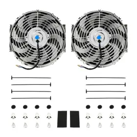Wj1392 Fgjqefg 12 Inch Chrome Universal Slim Fan Push Pull Electric Radiator 12v 80w Wj1392 Fgjqefg 12 Inch Chrome Universal Slim Fan Push Pull Electric Radiator 12v 80w