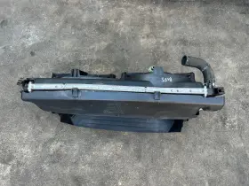 52014548ab Fiat 12-19 500 Engine Cooling Radiator / A/c Condenser Fan Motor Assembly Oem #2