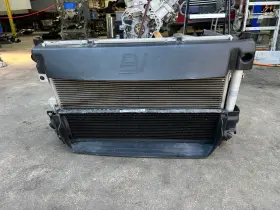 52014548ab Fiat 12-19 500 Engine Cooling Radiator / A/c Condenser Fan Motor Assembly Oem