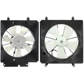 10124412 Fly-autopartsclub For 2003-2006 Honda Cr-v Element 2.4l L4 Radiator Condenser Cooling Fan Assembly