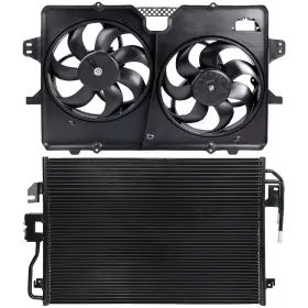 10124438 Fly-autopartsclub For 2008-11 Mazda Tribute 2008-12 Ford Escape 3.0l Ac Condenser Cooling Fan Kit