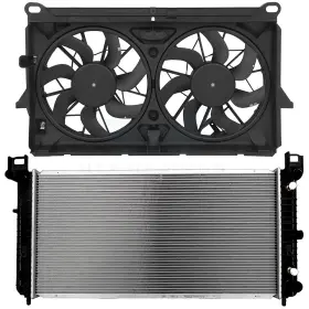 10200974 Fly-autopartsclub Electric Radiator Cooling Fan Kit For Chevy Avalanche Gmc Sierra 1500 5.3l V8