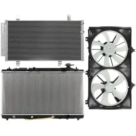 13692467 Fly-autopartsclub Electric Radiator Condenser Cooling Fan Kit For 2009-14 Toyota Venza