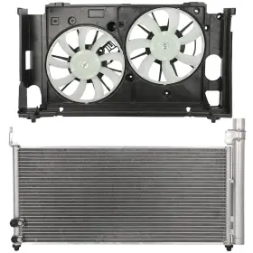 13692549 Fly-autopartsclub Ac Condenser Cooling Fan Kit For 2011-2017 Lexus Ct200h