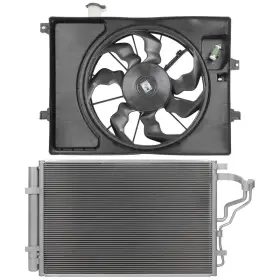 Fly-autopartsclub 13692697 Electric Ac Condenser Cooling Fan Kit For 2016-2017 Hyundai Elantra Gt