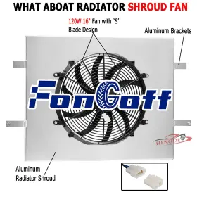 13129 Fongoff Aluminum Shroud 16ftft Fan Fit 2009-2018 Dodge Ram 1500 2500 3500 5.7l Cc13129