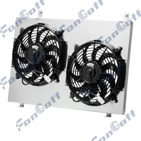 Q2215 Fongoff Aluminum Shroud Fan Fit 1998-04 Nissan Frontier 2000-2004 Xterra Xe Se At