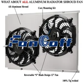 Q573 Fongoff Aluminum Shroud&electric Fan Fit 1970-1981 1980 Pontiac Firebird/ Trans Am V8 I6 Q573 Fongoff Aluminum Shroud&electric Fan Fit 1970-1981 1980 Pontiac Firebird/ Trans Am V8 I6