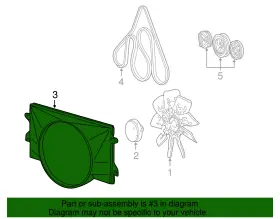 2c2z-8146-ac Ford Genuine Fan Shroud #2