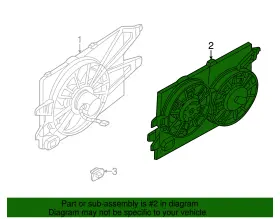 3s4z-8c607-a Ford Genuine Fan Assembly #3