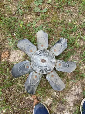 D6ta-a2a Ford 1979 Truck Bronco 351m 400 Engine Motor Radiator Cooling Clutch Fan 7 Blade
