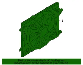 Lx6z-8c607-d Ford Genuine Fan Assembly #3