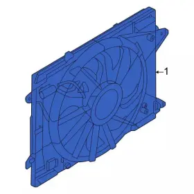 Lx6z-8c607-d Ford Genuine Fan Assembly