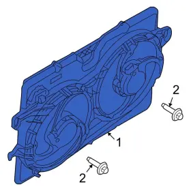 8l8z8c607a Ford Oe For Escape 2009-2012 Engine Cooling Fan Assembly