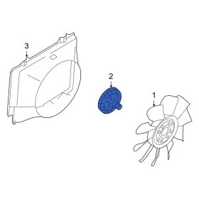 Fc4z8a616a Ford Oe For F-550 Super Duty 2017-2019 Engine Cooling Fan Clutch
