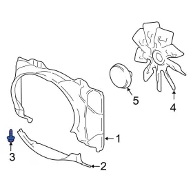 N606675s439 Ford Oe For Expedition 2003-2008 Engine Cooling Fan Shroud Bolt