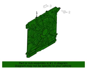 P1mz-8c607-e Ford Genuine Fan And Motor #2