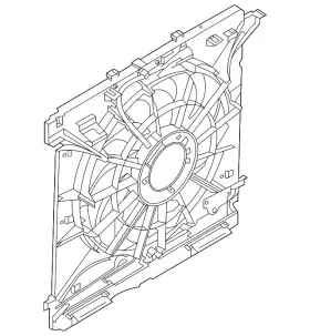 P1mz-8c607-e Ford Genuine Fan And Motor