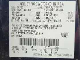 674.fd8504 Ford Truck Tf150new 2004 Radiator Fan Motor 1933882 #2
