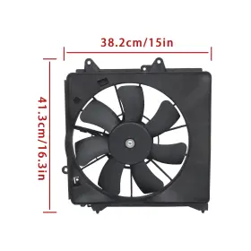 38615rbj003 Galonga Glg131340g For Honda Cr-z 4cyl 2011-2016 A/c Radiator Condenser Cooling Fan