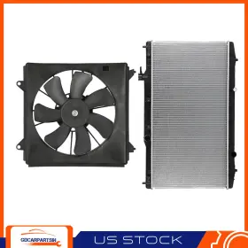 Gd84412601 Gdcar For 13-17 Honda Accord 3.5l Electric Radiator And Condenser Cooling Fan Assembly