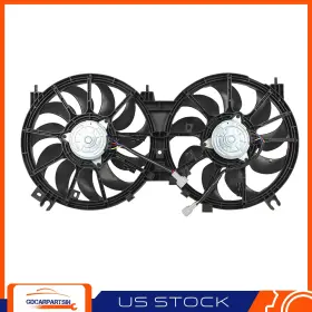 Gdc18335601 Gdcar For 09-14 Nissan Murano 11-17 Quest Dual Fan Radiator Condenser Cooling