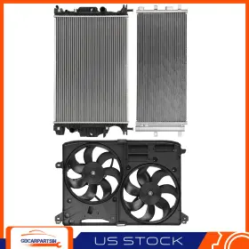 Gdc847011 Gdcar For 2013-2016 Ford Fusion Dual Cooling Fan And Radiator Condenser Assembly