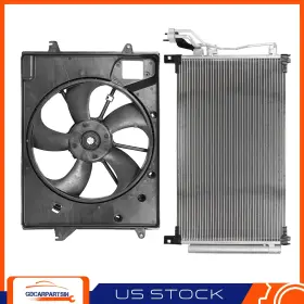 Gdc848249 Gdcar For 2015-2017 Hyundai Sonata Electric Radiator Cooling Fan And Ac Condenser Kit