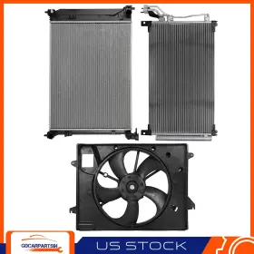 Gdc848335 Gdcar For 2015 2016-2017 Hyundai Sonata 2.4l Cooling Fan And Radiator Condenser Kit