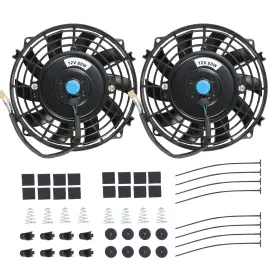 Mk0253 Gesexi 7 Inch Electric Radiator Cooling Fan Assembly Kit Universal High Performance 12v