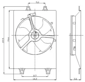 2811431 Global Parts Distributors Radiator Fan Assy 2811431 Global Parts Distributors Radiator Fan Assy
