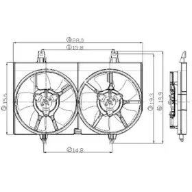 2811529 Global Parts Distributors Gpd Electric Cooling Fan
