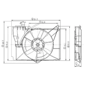 2811537 Global Parts Distributors Gpd Electric Cooling Fan