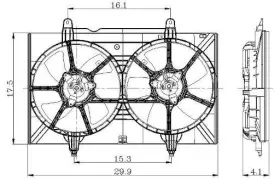 2811552 Global Parts Distributors Radiator Fan Assy