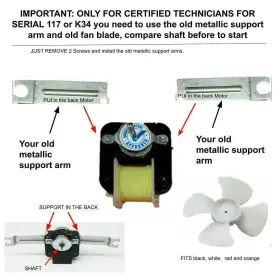 2183448 Global Solutions 681565688669 2183833 Evaporator Fan Motor For 2163766 2176298 218 #3