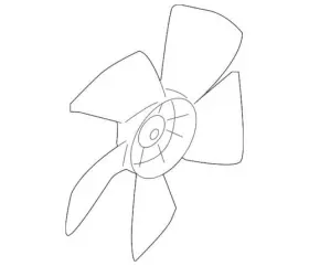 21999693 Gm Genuine 2006-2011 Cadillac Dts Base Livery Engine Cooling Fan Blade