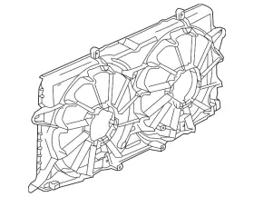 23390829 Gm Genuine Engine Cooling Fan Rear Shroud
